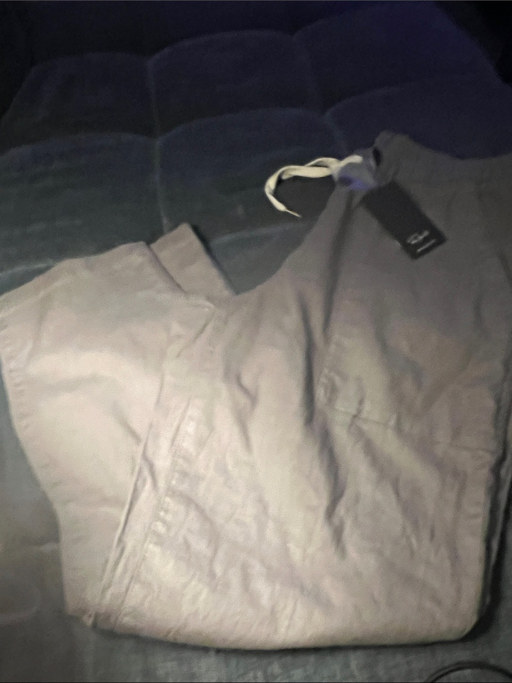 Rails Men's Chino Drawstring Pants - Light Gray